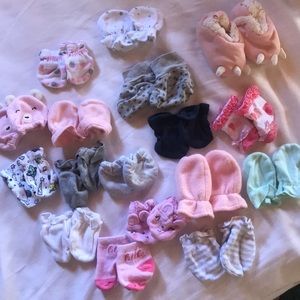Mitten and socks for baby 11 items